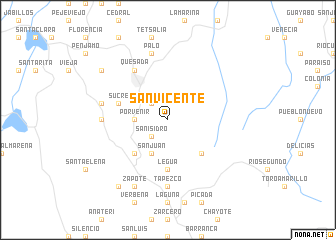 map of San Vicente