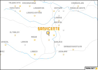 map of San Vicente