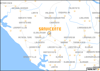 map of San Vicente