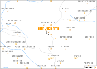 map of San Vicente