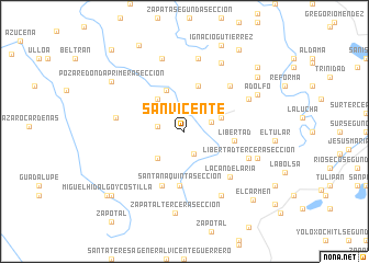 map of San Vicente