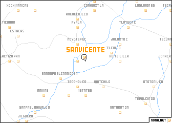 map of San Vicente