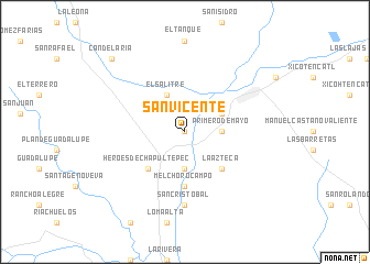 map of San Vicente