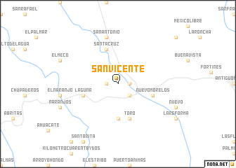 map of San Vicente