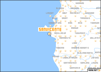 map of San Vicente