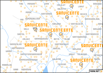 map of San Vicente