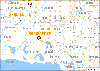 map of San Vicente