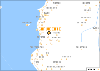 map of San Vicente