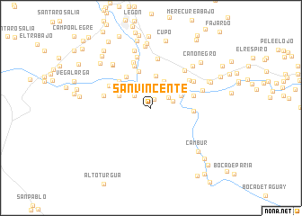 map of San Vincente