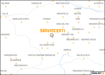 map of San Vincenti