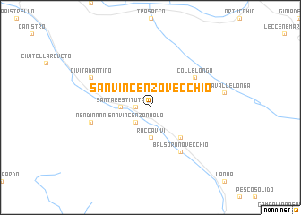 map of San Vincenzo Vecchio