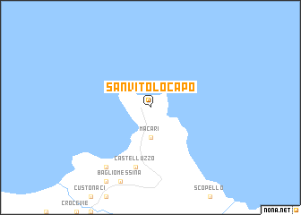 map of San Vito lo Capo