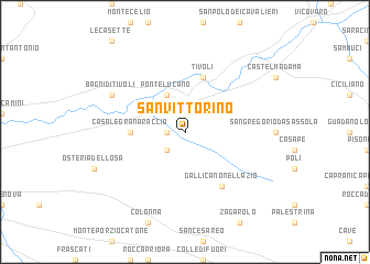 map of San Vittorino