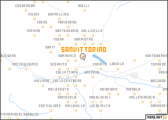 map of San Vittorino