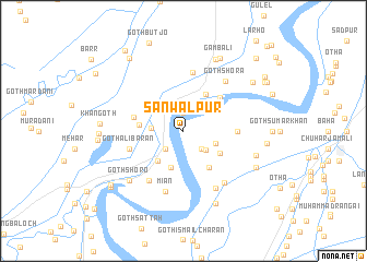 map of Sānwalpur