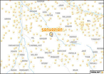 map of Sanwāriān