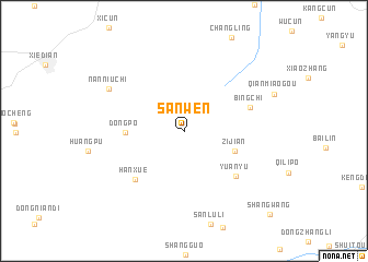 map of Sanwen