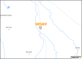 map of Sānwer