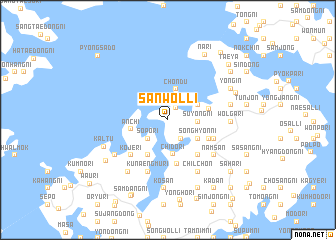 map of Sanwŏl-li