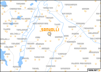 map of Sanwŏl-li