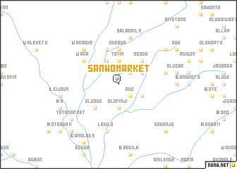 map of Sanwo Market