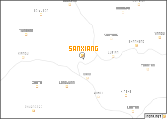 map of Sanxiang