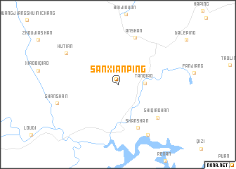 map of Sanxianping