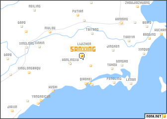 map of Sanxing