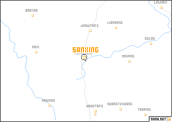 map of Sanxing