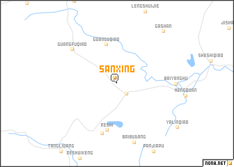 map of Sanxing