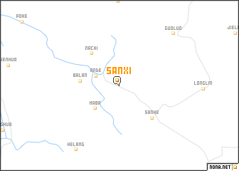 map of Sanxi
