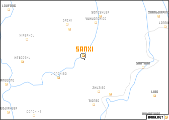 map of Sanxi