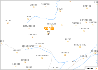 map of Sanxi