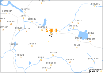 map of Sanxi