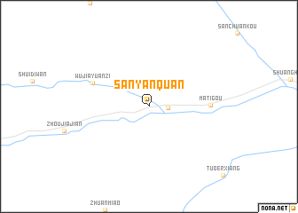 map of Sanyanquan