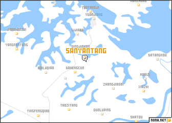 map of Sanyantang
