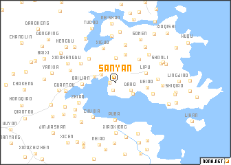 map of Sanyan