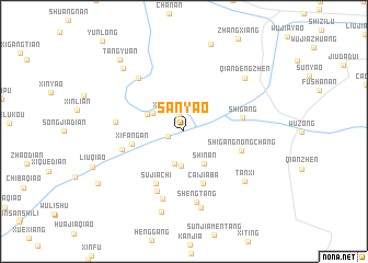 map of Sanyao
