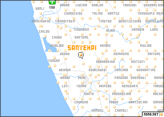 map of San-yeh-p\