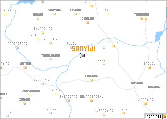 map of Sanyiji