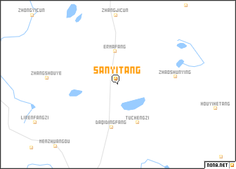map of Sanyitang