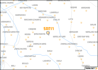 map of Sanyi