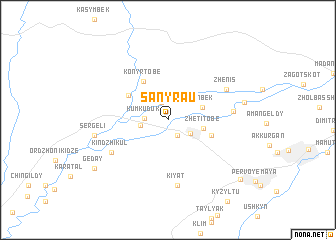 map of Sanyrau