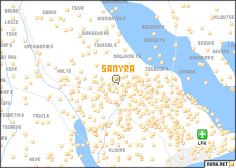 map of Sanyra