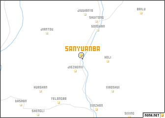 map of Sanyuanba