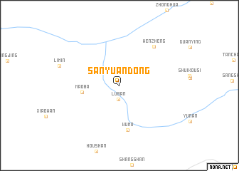 map of Sanyuandong