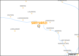 map of Sanyuanzi