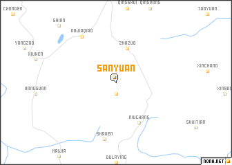 map of Sanyuan