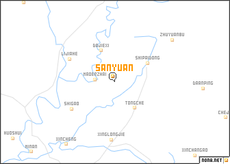 map of Sanyuan