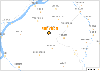 map of Sanyuan